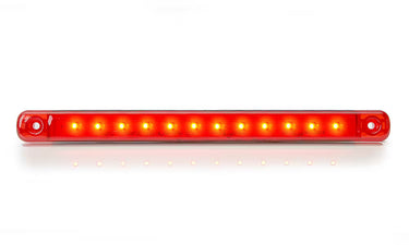 Światło pozycyjne LED tylne czerwone 238mm 12/24V (12 x LED) ECE R7, R10