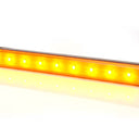 Światło pozycyjne obrysowe LED pomarańczowe 238mm 12/24V (9 LED) W97.4