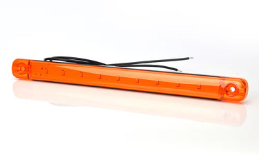 Światło pozycyjne obrysowe LED pomarańczowe 238mm 12/24V (9 LED) W97.4