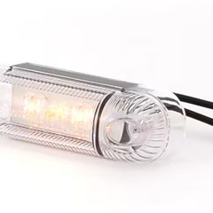 Światło pozycyjne obrysowe pomarańczowe 12/24V boczne (3 x LED) W61
