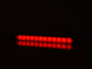 Światło pozycyjne obrysowe tylne LED 237mm 12/24V przydymiane (W274 BLACK)