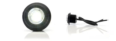 Światło pozycyjne okrągłe białe 12/24V obrysowa przednia 1x LED W80