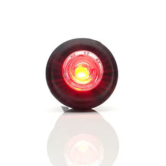 Światło pozycyjne okrągłe czerwone LED 12/24V obrysowe W80