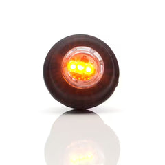 Światło pozycyjne okrągłe pomarańczowe 12/24V obrysowa boczna 3x LED W80