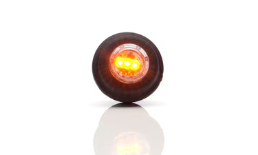 Światło pozycyjne okrągłe pomarańczowe 12/24V obrysowa boczna 3x LED W80