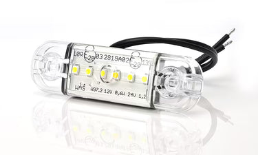 Światło pozycyjne przednie białe LED 12/24V W97.2 (6 LED)