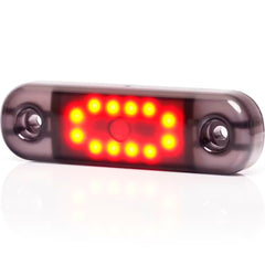 Światło pozycyjne tylne czerwone przydymiane 12/24V obrysowe (12 LED) W275.2 BLACK