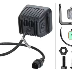 Zestaw dwóch lamp roboczych LED Hella ValueFit Black Magic 12/24V, kostka 3,2", 3000 lm, światło rozproszone
