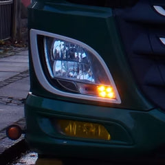 Zestaw pomarańczowych modułów świateł DRL LED do DAF XF 2017-2022