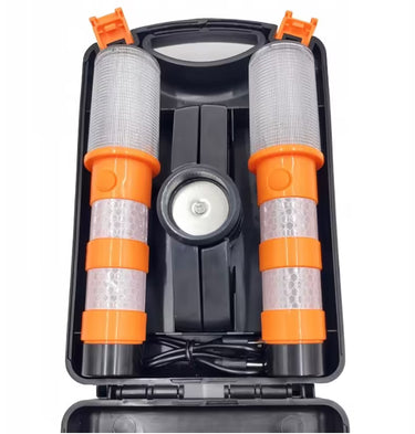 2x Lampa Ostrzegawcza LED Błyskowa SKYLED 360° + walizka (USB-C)