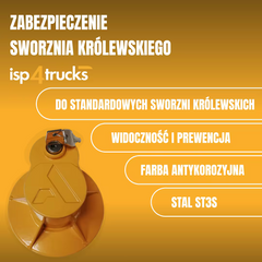 Zabezpieczenie sworznia królewskiego