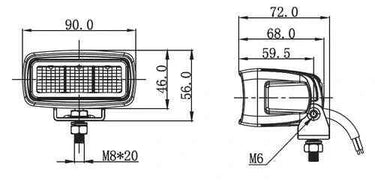 Lampa robocza SKYLED Ignis 15S 10-32V, 15W, 1560 Lm (światło skupione) R10