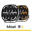Reflektor dalekosiężny SKYLED Moai 9X Black FI220 (162W biała i pomarańczowa pozycja) R149/R148/R10 - czarna obudowa