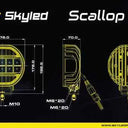 Reflektor SKYLED SCALLOP 7X FI178 (90W, z białym i pomarańczowym dynamicznym światłem pozycyjnym) R10/R148/R149