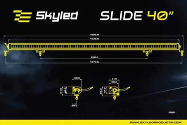 SKYLED SLIDE 40" LED BAR (1038 mm) z dynamicznym światłem pozycyjnym (białe/pomarańczowe)