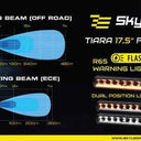 SKYLED TIARA FLASH 17,5" LED BAR (455 mm) biała i pomarańczowa pozycja + światło ostrzegawcze