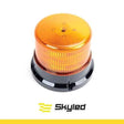 Światło ostrzegawcze (kogut) SKYLED 12-24V (3 śrubki, pomarańczowy klosz, R65) wys: 132 mm I śr: 167 mm