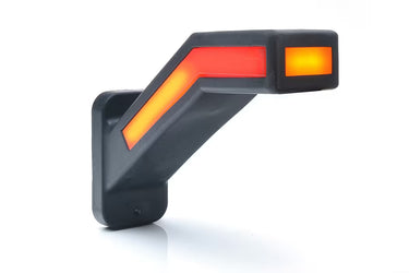 Boczna lampa zespolona LED z dynamicznym kierunkowskazem i światłem pozycyjnym 12/24V (prawa) W168.6DD