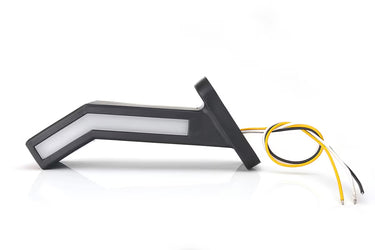 Boczna lampa zespolona LED z dynamicznym kierunkowskazem i światłem pozycyjnym 12/24V (prawa) W168.6DD