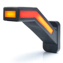 Boczna lampa zespolona LED z dynamicznym kierunkowskazem i światłem pozycyjnym 12/24V (lewa) W168.6DD
