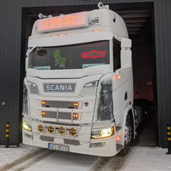 Dolna część osłony przeciwsłonecznej głęboka 35cm Scania S/R NG łuk