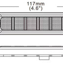 Elastyczna lampa ostrzegawcza SKYLED 117x27 mm (stroboskop pomarańczowe 6 LED) R10 R65 SAE