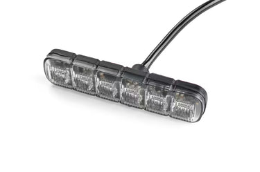Elastyczna lampa ostrzegawcza SKYLED 117x27 mm (stroboskop pomarańczowe 6 LED) R10 R65 SAE
