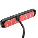 Elastyczna lampa ostrzegawcza SKYLED 117x27 mm (stroboskop pomarańczowe 6 LED) R10 R65 SAE