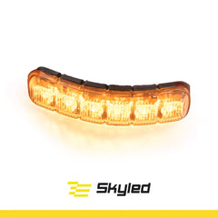 Elastyczna lampa ostrzegawcza SKYLED 117x27 mm (stroboskop pomarańczowe 6 LED) R10 R65 SAE