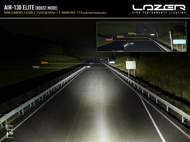 Lampa dalekosiężna Lazer Air-130 ECE 411mm 12500 lm