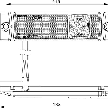 Lampa obrysowa LD 0127