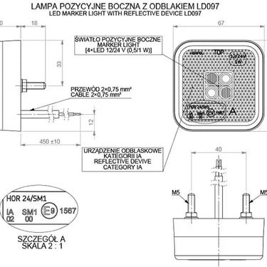 Lampa obrysowa LD 097