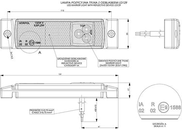 Lampa obrysowa LD 129