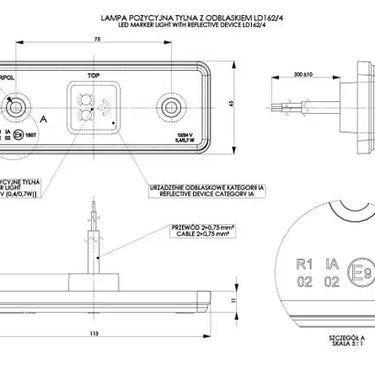 Lampa obrysowa LD 162/4