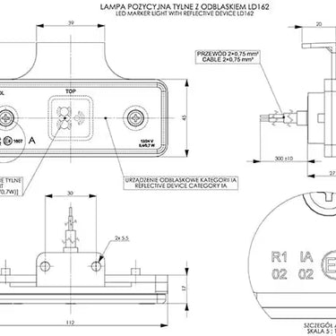 Lampa obrysowa LD 162