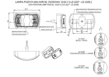 Lampa obrysowa LD 2229