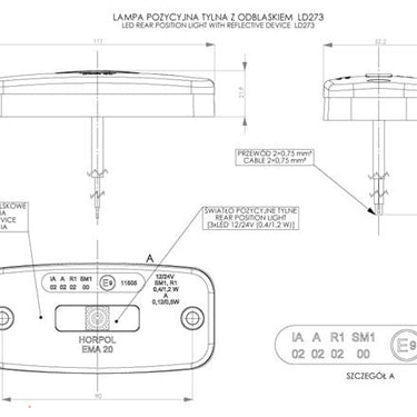 Lampa obrysowa LD 273