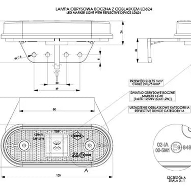 Lampa obrysowa LD 624