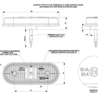 Lampa obrysowa LD 632