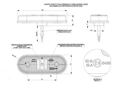 Lampa obrysowa LD 632