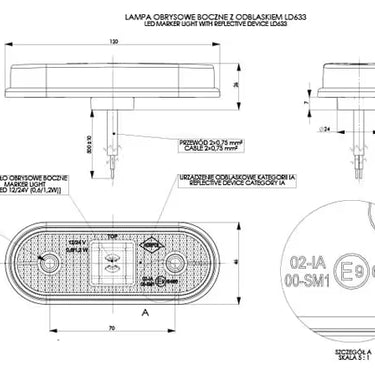 Lampa obrysowa LD 633