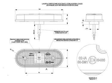 Lampa obrysowa LD 633