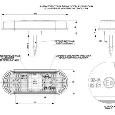 Lampa obrysowa LD 634