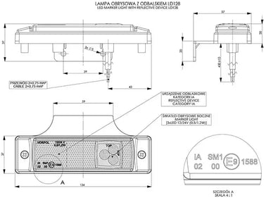 Lampa obrysowa LD 890