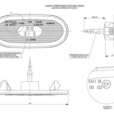 Lampa obrysowa LD 941