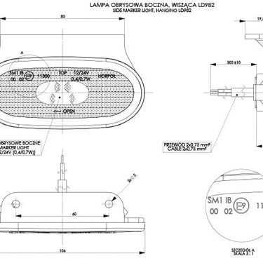 Lampa obrysowa LD 982