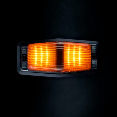 Lampa obrysowa LED Double Burner IZE - białe/pomarańczowe światło + ostrzegawcze