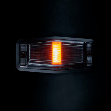 Lampa obrysowa LED Double Burner IZE - białe/pomarańczowe światło + ostrzegawcze