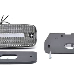 Lampa obrysowa LED z odblaskiem białe światło 12/24V W157