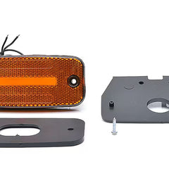 Lampa obrysowa LED z odblaskiem pomarańczowe światło 12/24V W157